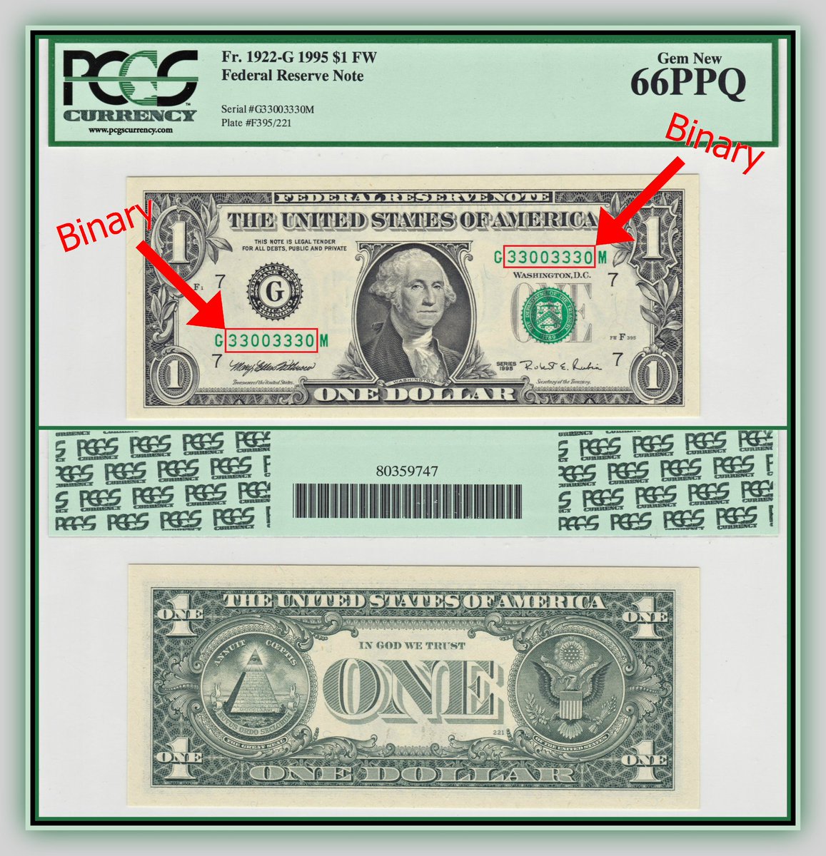 Apex_Collecting's tweet photo. Only #two numbers in the serial is considered a "binary note" which is also considered a #fancy serial number. Oh you fancy huh?!
#binary #binarynote #binaryserial #currencycollecting #currencycollection https://t.co/8naOn3YOmb