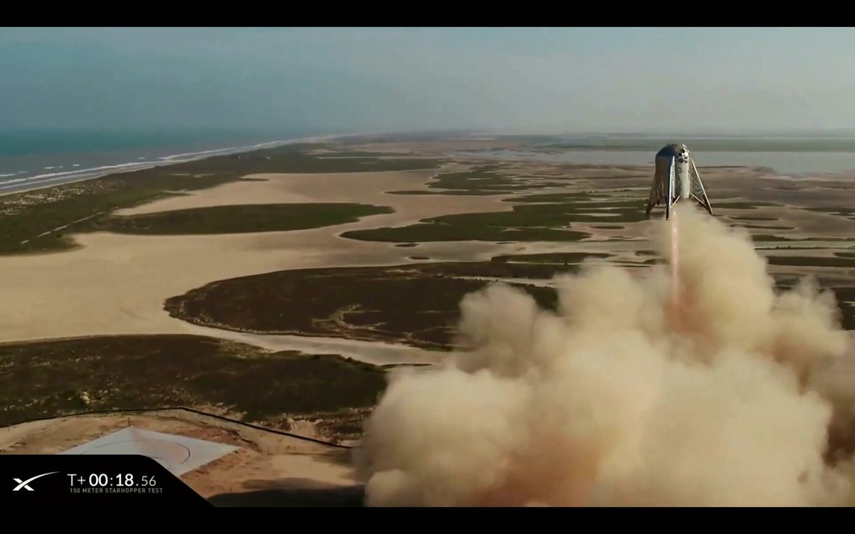 Anduminas's tweet photo. It just looks so #outofthisworld.
#Starhopper on #routetomars
#SpaceX #Mars https://t.co/97LfQlsF2u