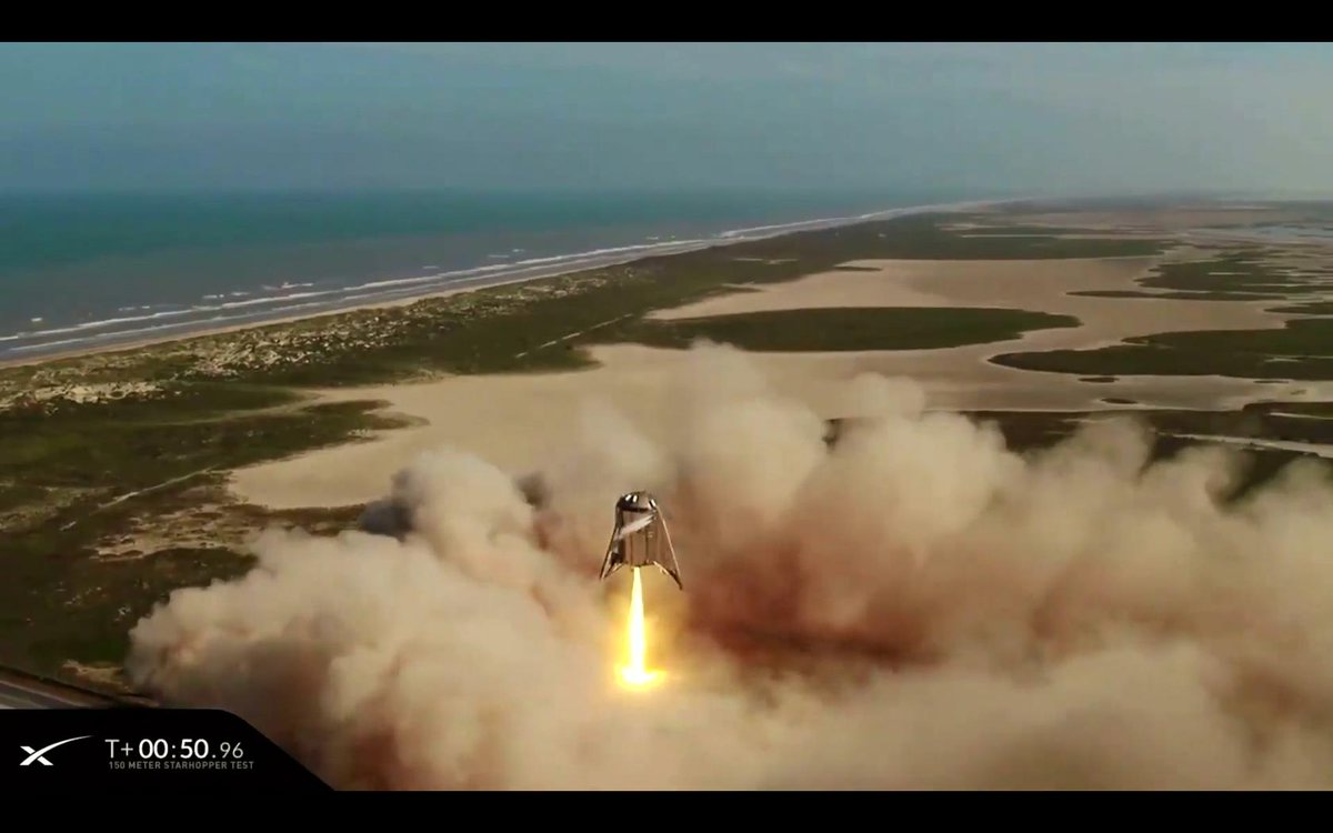 Anduminas's tweet photo. It just looks so #outofthisworld.
#Starhopper on #routetomars
#SpaceX #Mars https://t.co/97LfQlsF2u