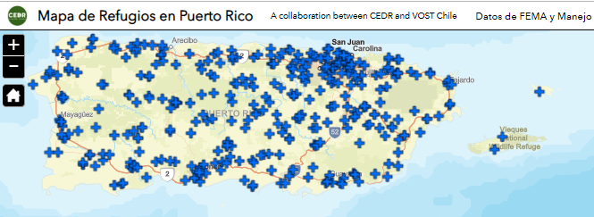 CEDRdigital's tweet photo. #PuertoRico ahora tienes 3 formas de encontrar refugio:
1. Llamada/Texto al 311
2. Visite: https://t.co/MYrujpuIru
3. Use el Mapa de Refugios:  https://t.co/hG7RMF5XFy

Colaboración: #CEDRdigital y @VOSTchile

#SanJuan #Caguas #Aguadilla #Ceiba #Mayaguez #Arecibo #Ponce #VegaBaja https://t.co/3QnPiBU5R6