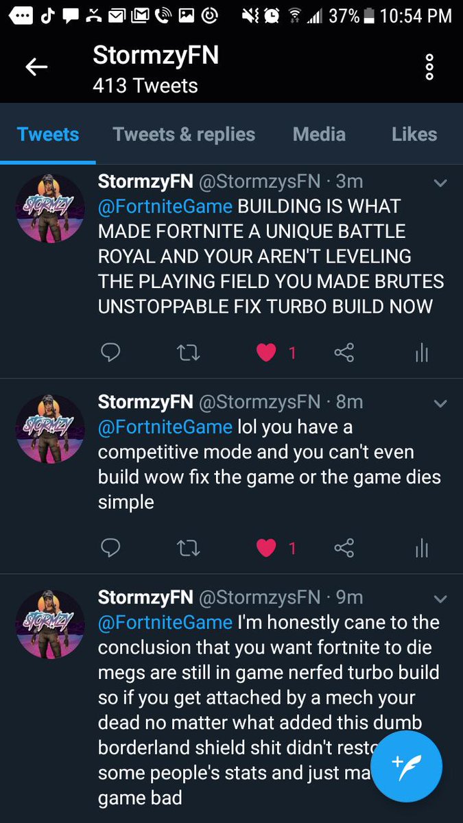 StormzysFN's tweet photo. @FortniteGame Hate me or not I'm spitting facts https://t.co/XUp5iVugfX