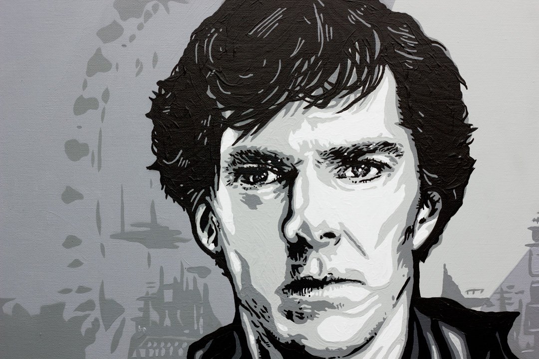 StephenQuickArt's tweet photo. 'The Greatest Detective Sherlock / Batman mash up #painting - https://t.co/qd0A7lVJAs

#sherlock #batman #BenedictCumberbatch #art #poprt https://t.co/lP6HnIDPZw