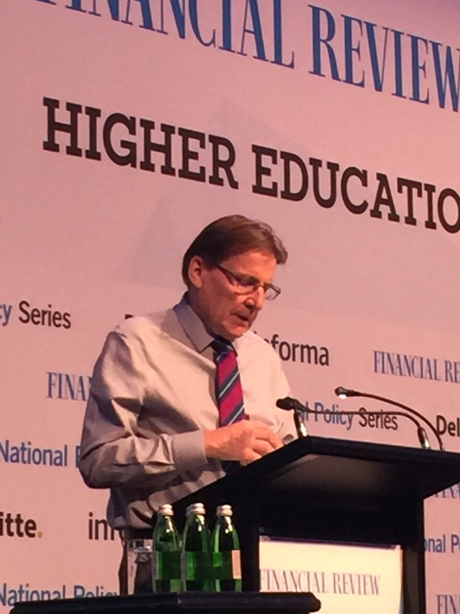 ldenver's tweet photo. The purpose of a #regulatory framework is to #protect #students #standards says Emeritus Professor @petercoaldrake who is leading the #Review of #Provider #category #Standards #AFRHigherEd19 - Australia currently has 175 categories - too many! https://t.co/XEqxTPL5Ic