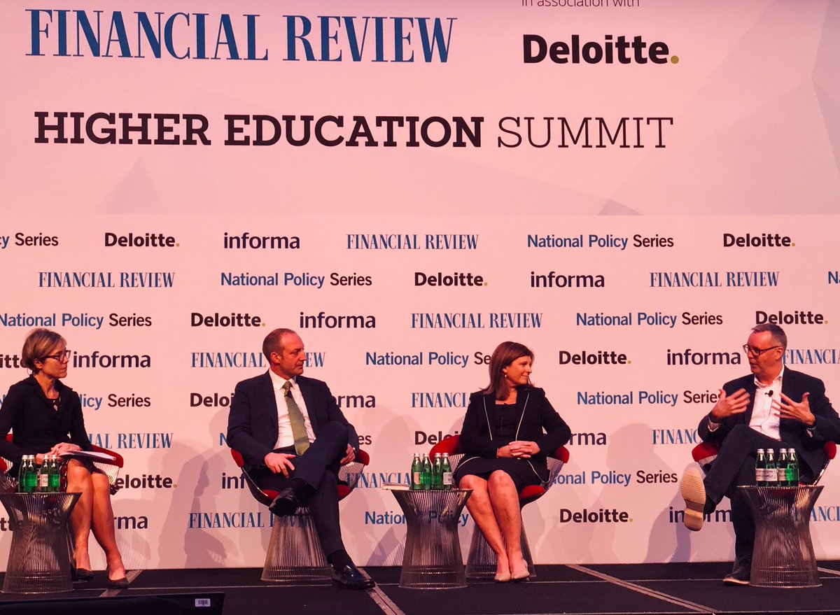 PaulWappett's tweet photo. Great to be representing the MBA market share leader @AIBeducation at #AFRHigherEd19, discussing the future of the MBA alongside Julie Coggin of RMIT and Nick Wailes of AGSM. Reports of the death of the MBA are greatly exaggerated. https://t.co/uy55RY5RTl