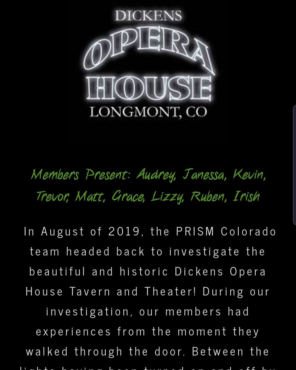 BlytheHawthorn's tweet photo. Just got finished loading our evidence for PRISM Colorado on the website! We were blown away by some of the evidence that we caught! This location has a special place in our hearts!
#haunted #paranormal #hauntedopera #paranormalhappenings #paranormalresearch #GhostHunters https://t.co/9VQIweEwyB