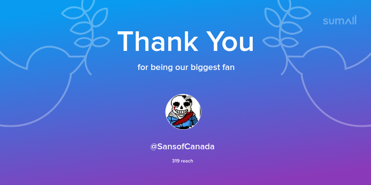 PoisonNinja13's tweet photo. Our biggest fans this week: SansofCanada. Thank you! via https://t.co/kcFF7q6IHz https://t.co/RTpzcZ7jrs