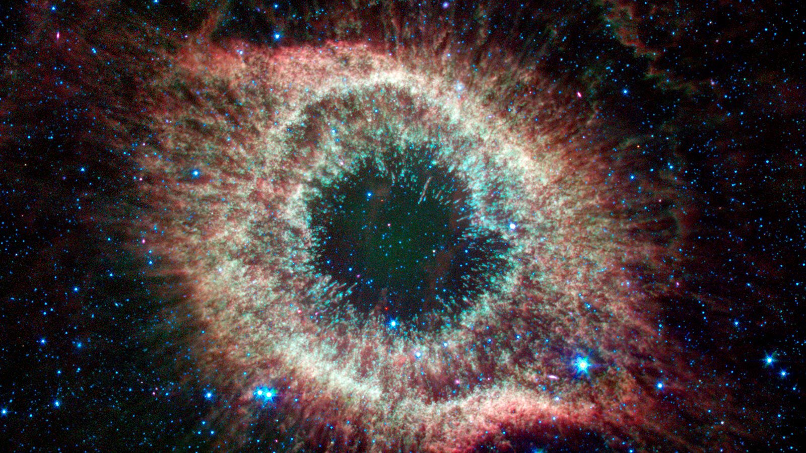 توییتر Takuro Daimaru 大丸拓郎 در توییتر まるで神の目かのように広がる星雲 Helix Nebula が700光年先からこちらを覗いている 写真は16周年を迎えたスピッツァー宇宙望遠鏡による撮影 T Co 0virmfemmg T Co G3cwlb6z1s