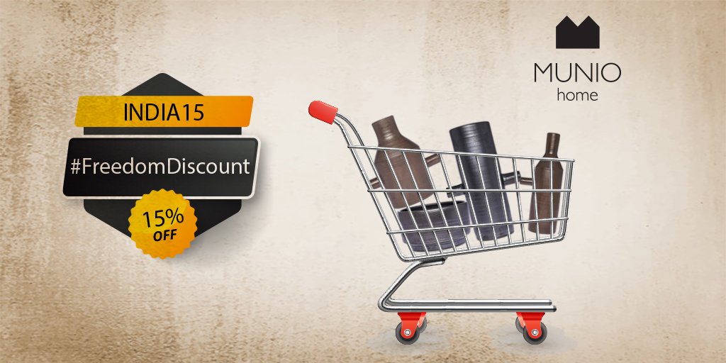 muniohome_in's tweet photo. Classic ever-in-vogue clay products.
Exclusive #FreedomDiscount 15% OFF on all the clay products. Shop now https://t.co/P62QkE8WDP https://t.co/6xwcODzAXV