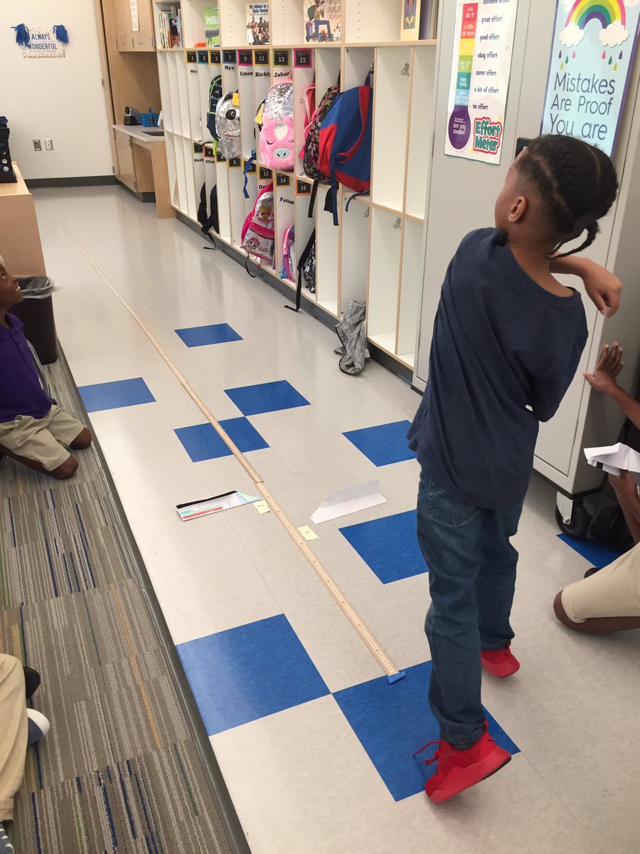 MsDHedge's tweet photo. Yesterday in Math we used our COLLABORATION SKILLS &amp; designed paper airplanes ✈️ We even had a paper airplane contest!!!! #buildingmathcommunities #lionpride @SERaleighES @SERES_2ndgrade @WCPSS https://t.co/yysydDMKmU