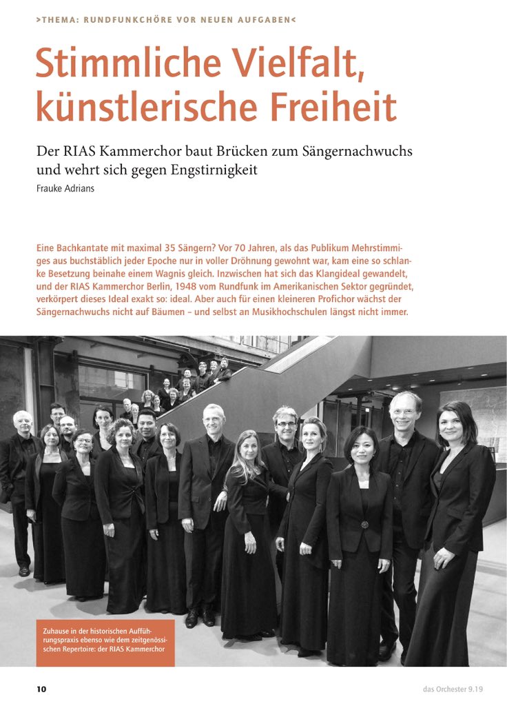 GMOrch's tweet photo. #dasOrchester 9/2019 würdigt zur #ChorCom die Rundfunkchöre. @RundfunkchorB @RIAS_Kammerchor @ChorSingen @BR_KLASSIK @MDRKLASSIK @DMusikrat https://t.co/rs2Su7Mzga