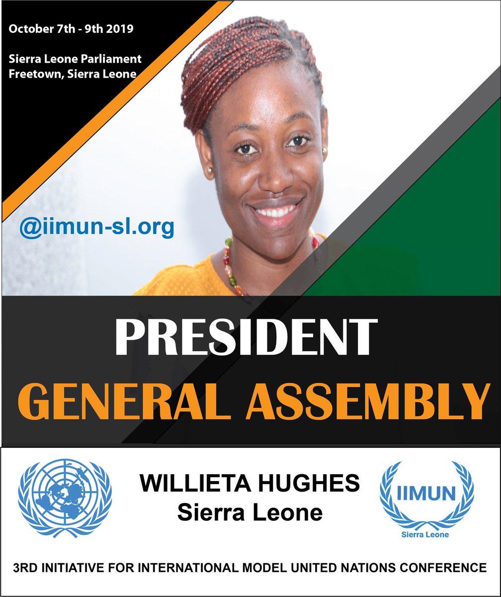 InitiativeModel's tweet image. Meet Willietta Hughes, the 'President of the 2019  IIMUN General Assembly'

Profile: m.facebook.com/story.php?stor…

#IIMUNSL2019
#ModelUN