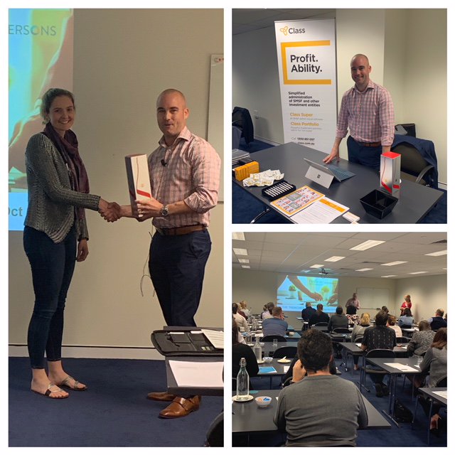 Class_Pty_Ltd's tweet photo. What a great day at @HeffronSMSF Super Intensive Day in Brisbane and #congrats to the winner of a bottle of bubbles. #Training #SMSF #superintensive https://t.co/srACz8r0gW