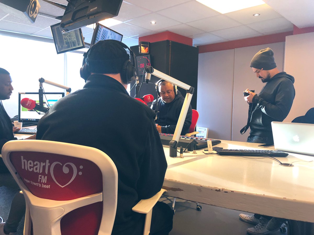 AllisonFoat's tweet photo. Catch Pieter-Dirk Uys on the airwaves now until 09:00 with the cool breakfast team at @Heart1049FM ~ his new show #HeTwo: Evita exposed! opens today at Theatre on the Bay! #theatre #Radio https://t.co/bjwa5wvtbS