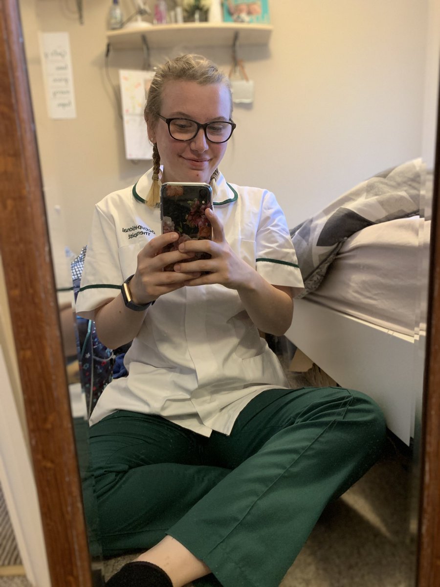AbbieEllingham's tweet photo. My registration came over the weekend so itโs my first day as an OT and I could not be more excited! ๐ #fullyfledged #OccupationalTherapist #imsoexcited https://t.co/RXoUIh4oGh