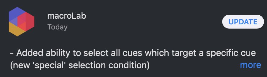 macroLab_App's tweet image. A macroLab update is out today! A couple of improvements included, so update today on the Mac App Store.