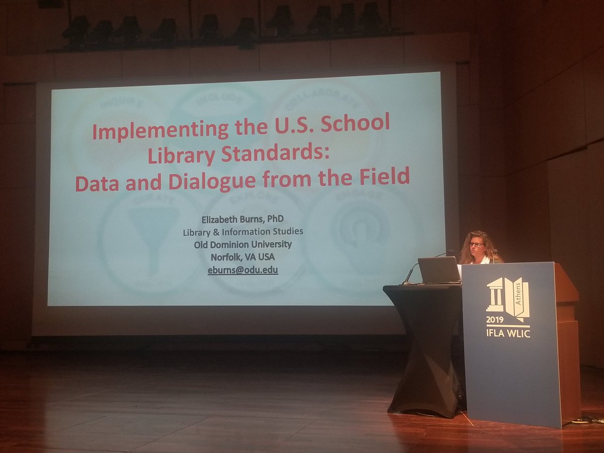 Participated in a great session with librarians from around the world on how data informs school libraries- fantastic global conversation!#odumlis #Wlc2019
