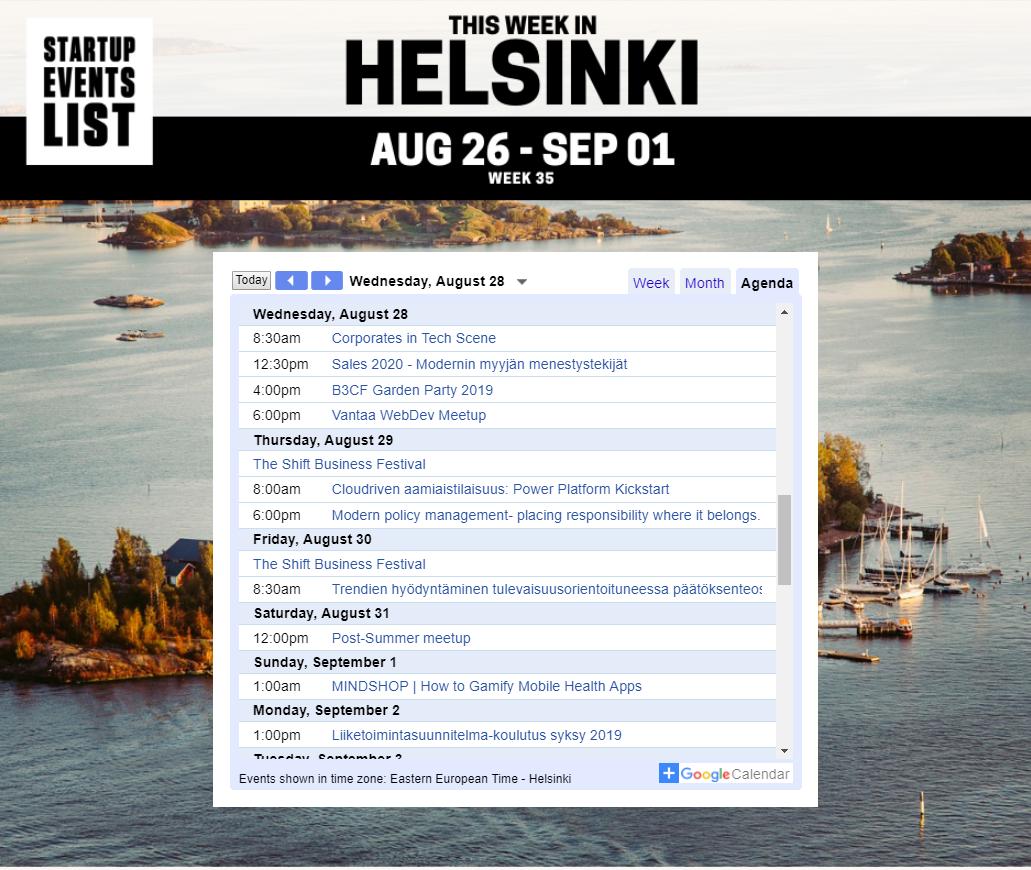 StartupEventsFI's tweet photo. Wednesday's startup and tech events coming up in Helsinki. Get invites at https://t.co/0MO2qbADcM

#Helsinki #startups #tech #helyes https://t.co/rr9gH2FV6r