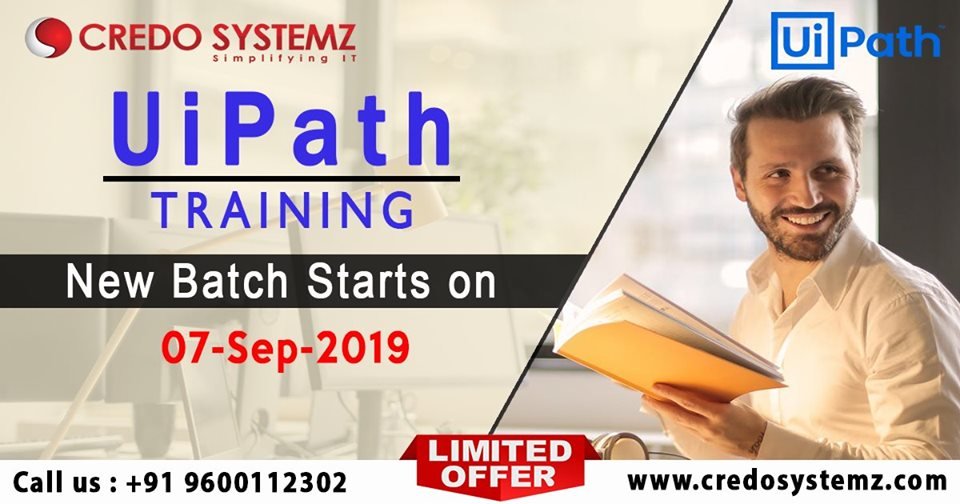 credosystemz's tweet photo. #UiPath is a leading #RoboticProcessAutomation vendor providing a complete software platform to help organizations efficiently automate business processes.

Course Content: https://t.co/yFAjZpA67X 

Free Demo: +91 9884412301 / 9600112302 

#Training #Certification #CredoSystemz https://t.co/ggAwtaPrBN