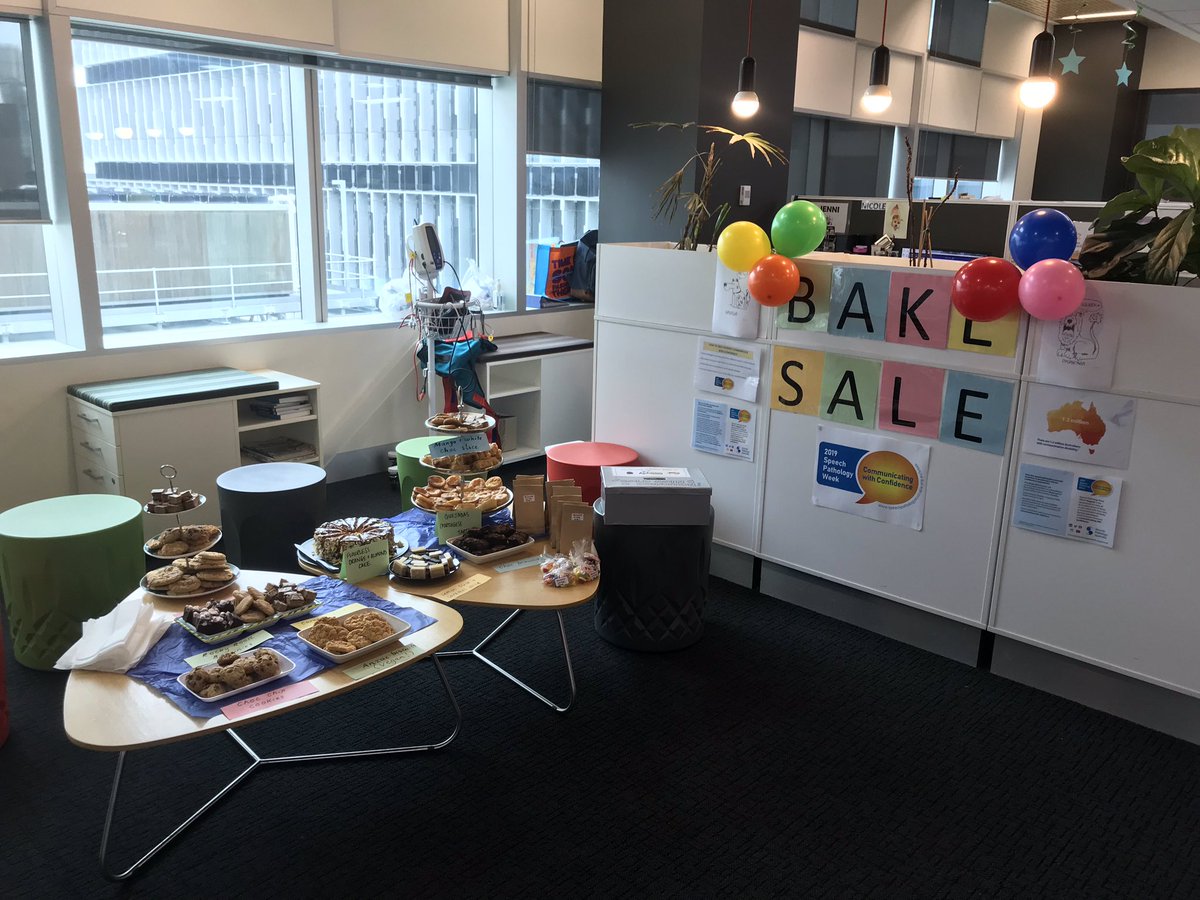 🤤A Bake Sale to celebrate #SPweek among our allied health staff at <a href="/TheRMH/">The Royal Melbourne Hospital</a>, with all proceeds being donated to <a href="/AusAphasiaAssoc/">Australian Aphasia Association</a>