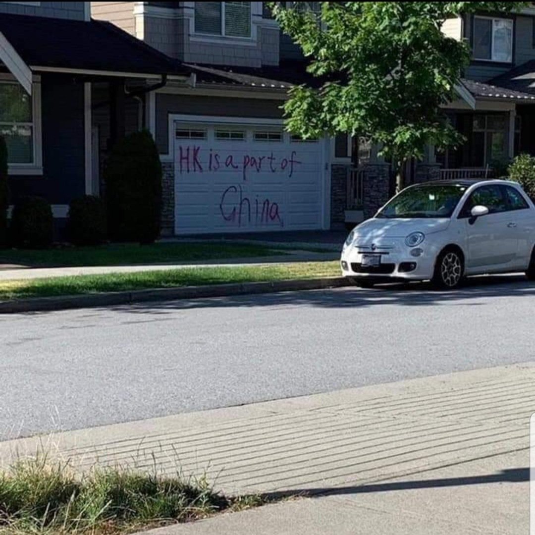 StandHumanity's tweet photo. @Genny81437893 #Chinazi delivery to your country. 1st, Vancouver.
#hatecrime
#PSEPC @rcmpgrcpolice https://t.co/I2xBLUYunw