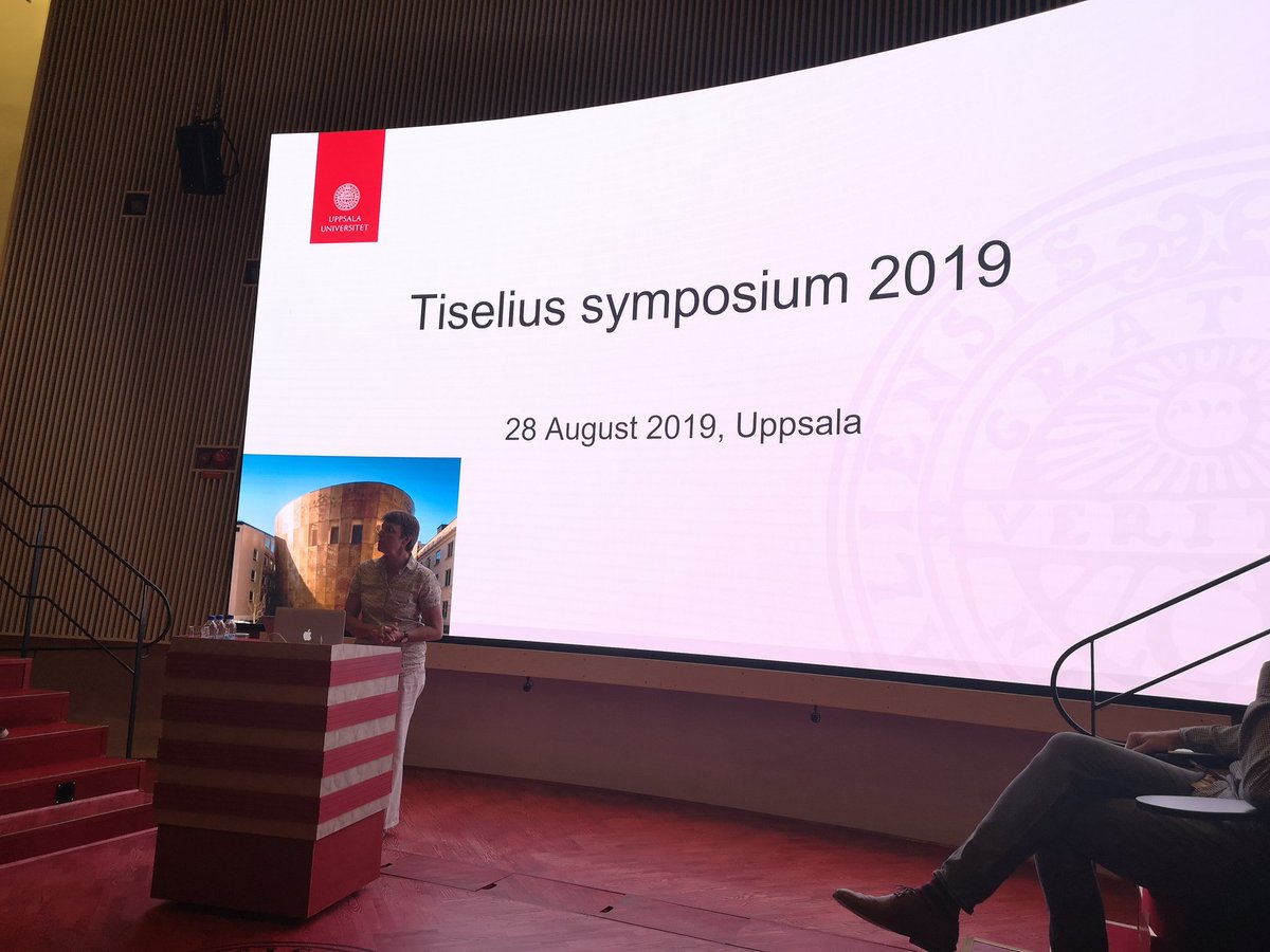 kamerlinlab's tweet photo. Our Chair @HelenaDanielson kicks off #Tiselius2019. Exciting day ahead! @UUBiochem https://t.co/heCQtFncdn
