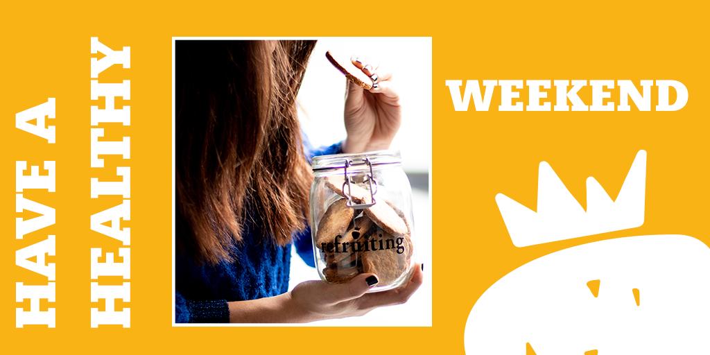Refruiting's tweet photo. ¡Un capricho para acabar la semana y empezar el #HealthyWeekend! 🍪 Disfrutad al máximo este #findesemana, #Refruiters 😊
__
#Refruiting #FelizViernes #FelizFinDeSemana https://t.co/kTD6g5cE1N