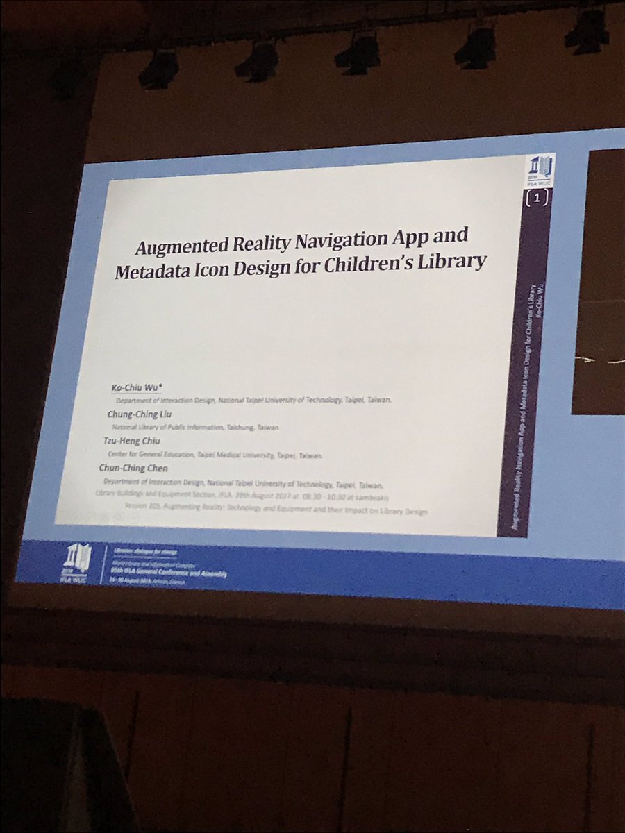 ifla_lbes's tweet photo. Now @LesneskiTraci introducing our speaker from China on Augmented Reality in a Children’s Library #iflabuild2019 https://t.co/cqbQ49u3qs