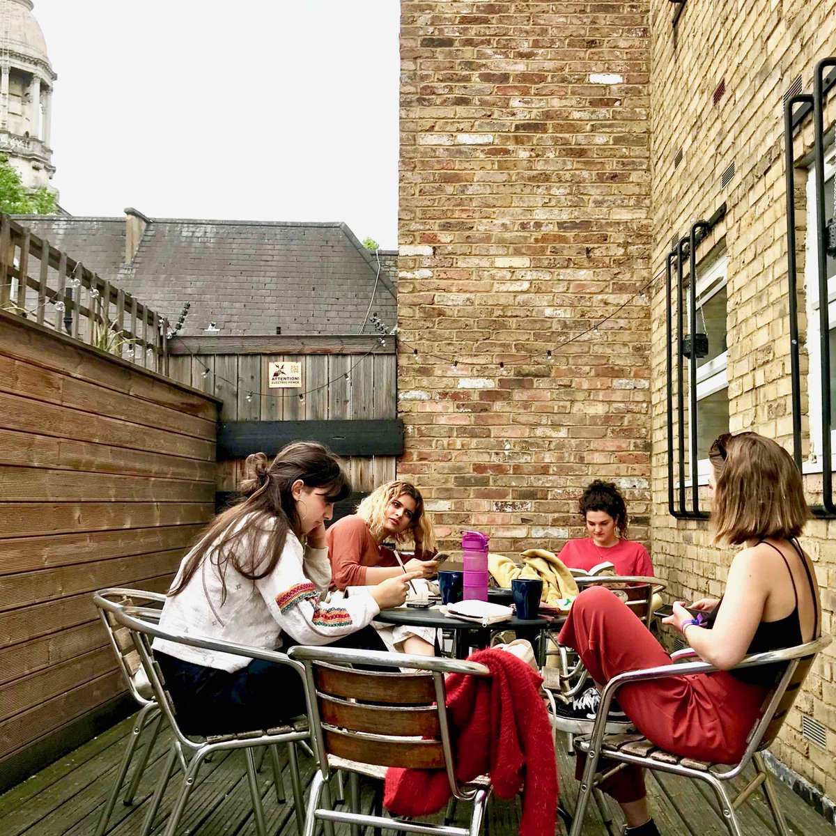 thedictionary's tweet image. Enjoying a bit of the outdoors on @the_dictionary&apos;s rooftop terrace 🌈😍🌝🔥