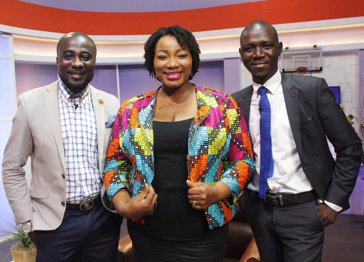ASContentgh's tweet photo. Welcome to the midweek edition of "Head Start with @kokui_selormey, @SmoothestDiego and @Muftawu_Nabila Live on Kwesé TV. 

QOTD: If someone is visiting Ghana for the first time, which Ghanaian dish would you recommend they try first? Share with us using #KweseHeadStart https://t.co/PpqZqIsprD