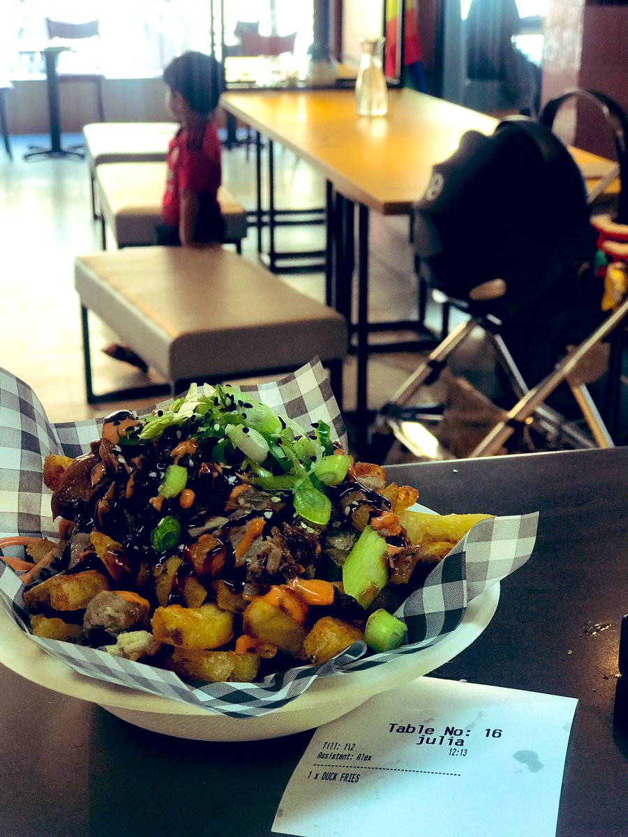 manzokuramen's tweet photo. Only four days left to get our now famous loaded duck fries at the wonderful @stretfordFH We’ll be back, don’t worry! https://t.co/tR6bOXPiqH