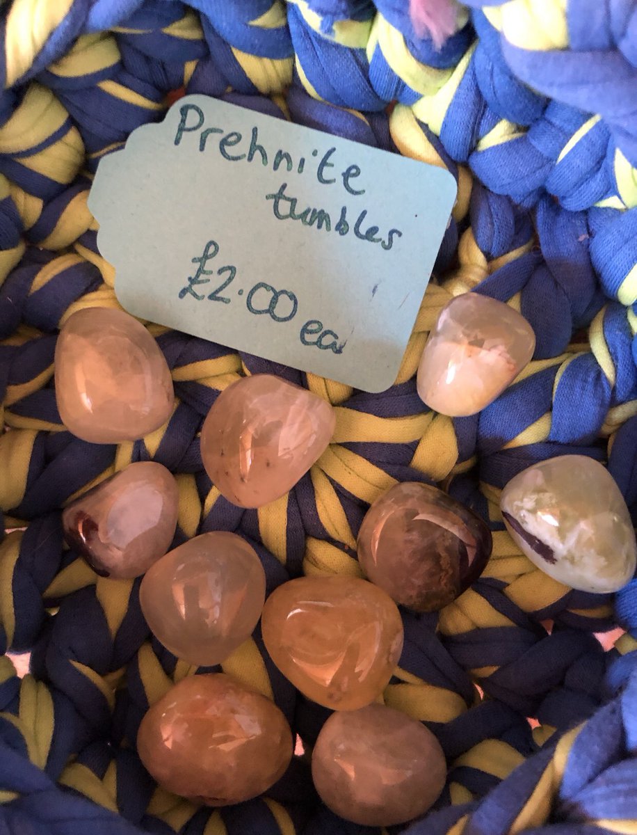 theCrystalPath's tweet photo. π A bowl of Prehnite tumblestones. Three have gone already. π #thecrystalpath #jewelinsuffolk #crystalsforsale #crystals #suffolk #display #special #events #gift #supportsmallbusiness #independentbusiness #burystedmunds #eventplanners #prehnite #tumblestones https://t.co/CJCGFjNojG
