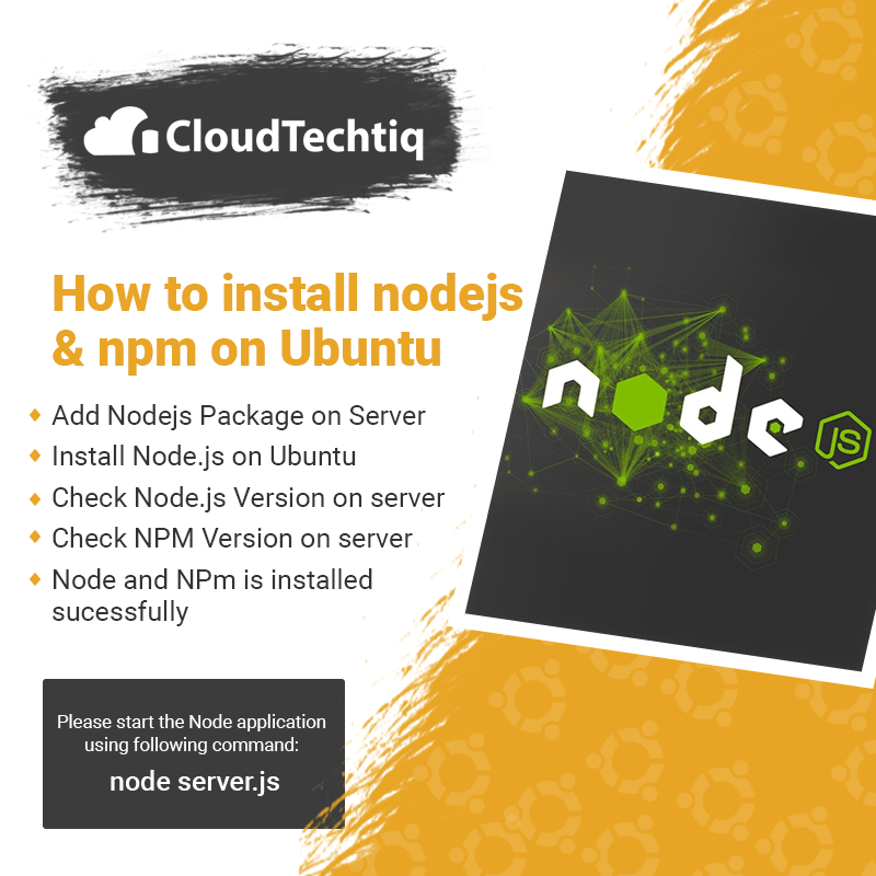 CloudTechtiq's tweet photo. how to install nodejs and npm on ubuntu
https://t.co/HE7PfAqsPX…/how-to-install-nodejs-and-np…
#Dedicatedserverindia #linuxdedicatedserverhosting #WindowcloudserverinIndia #AmazonCloud #ManagedAWSServices #DedicatedServerHosting #Server #MicrosoftAzureCloud #ServerManagement https://t.co/wJbtzXJZ90
