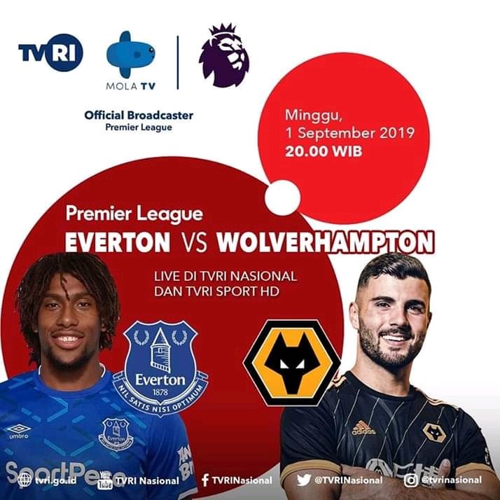 TVRINasional's tweet photo. Jadwal siaran langsung PREMIER LEAGUE di TVRI 31 Agustus dan 1 September 2019...
#LigaInggrisdiTVRI 
#MediaPemersatuBangsa https://t.co/Zg5LMo3pgX