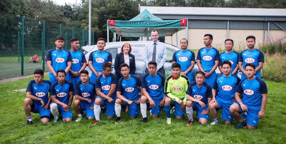 richmond_today's tweet photo. Richmond business sponsors Gurkha football team - https://t.co/XJX1Olxx1r https://t.co/wdVAPQ07fX