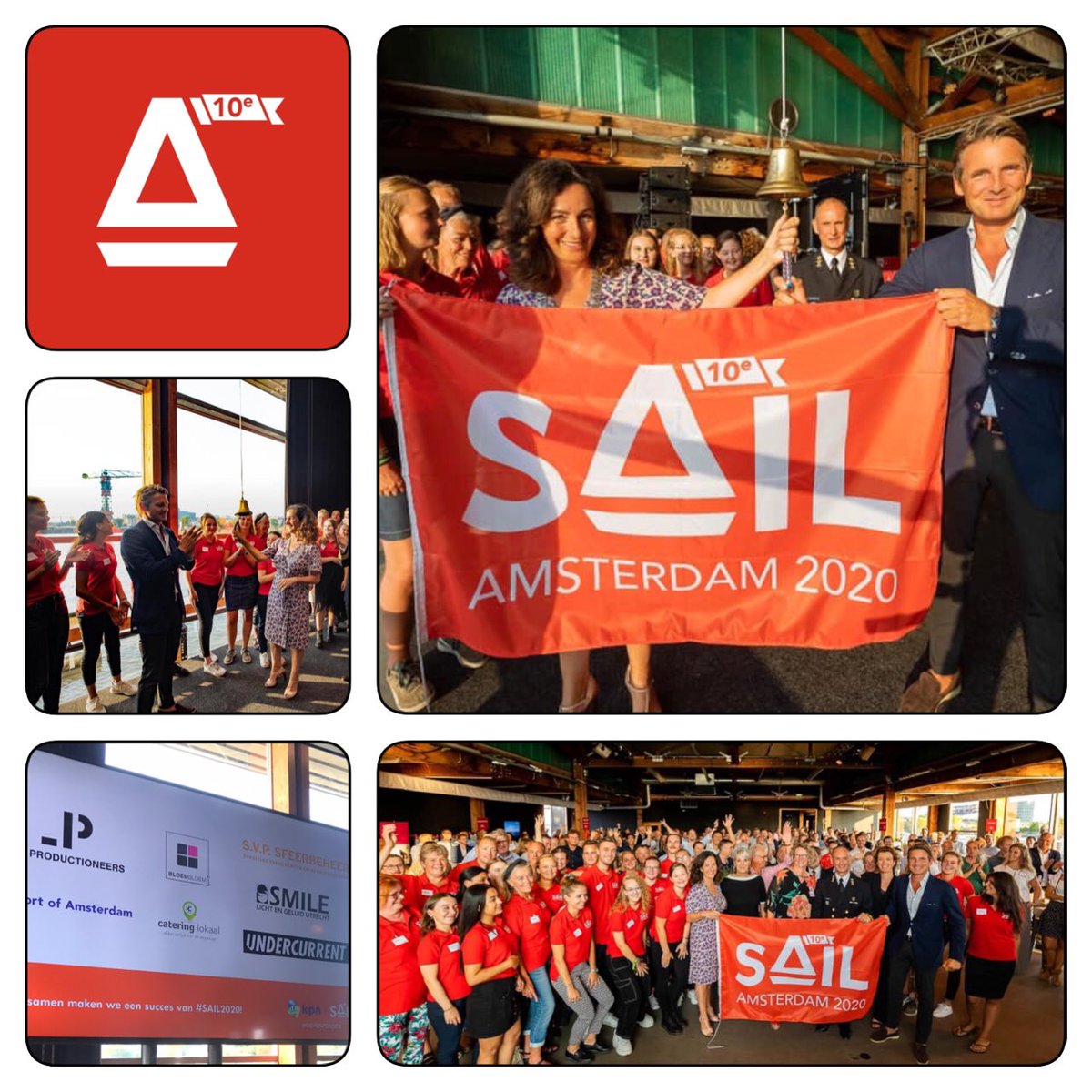 Afgelopen maandag werd het startschot gegeven naar SAIL2020. Nog 361 dagen en het grootste nautische event ter wereld zal voor de 10e keer plaatsvinden in Amsterdam. #sail2020 #AVleverancier #trots #kickoff #SmileUtrecht