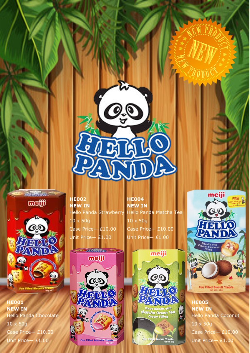 PSfoods's tweet photo. New in! https://t.co/1Ow7XApnKZ
#new #newin #hellopanda #meiji #strawberry #chocolate #coconut #matcha #greentea #psfoods #cookies #biscuits https://t.co/Fuj0Frt8f1