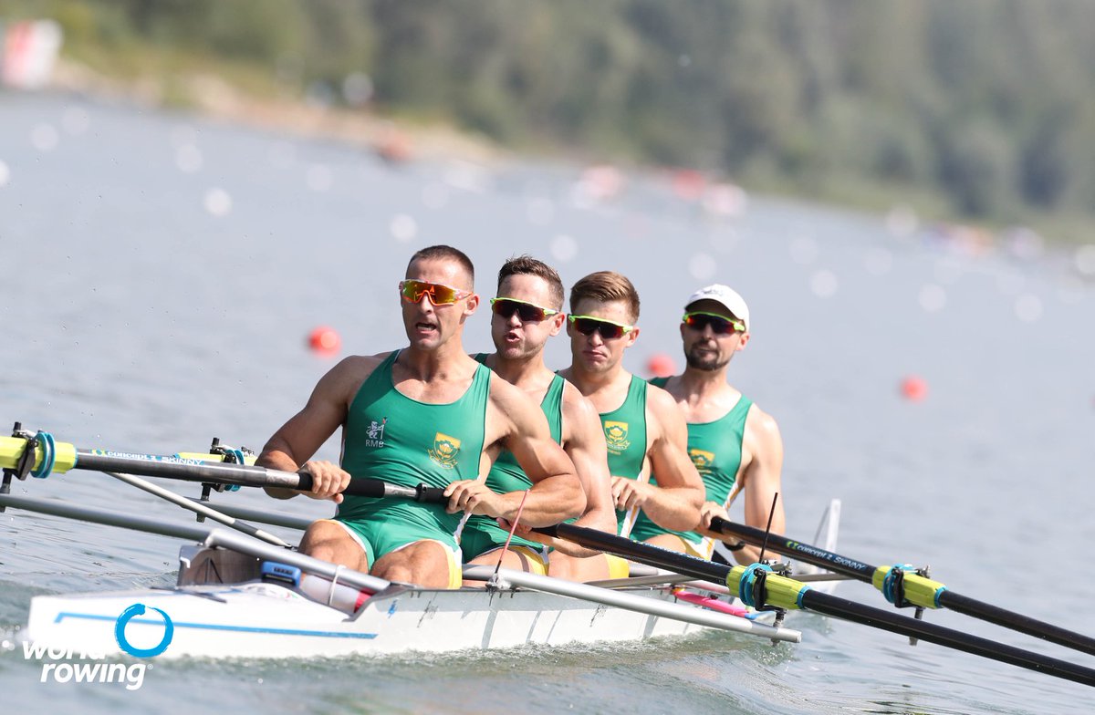 RowingRSA's tweet photo. Another great day at the office for our RMB South African National Rowing Squad at the end of Day 3!. The M4- finished 2nd in their rep and have progressed to the A/B Semi Final!

It all continues on Day 3!

#RoadToTokyo #SASports #Rowing #ThinkingPullingTogether #RowingRSA https://t.co/n38n2h2kjJ