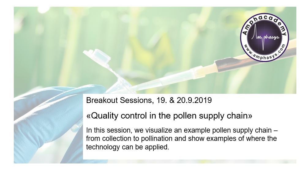 Amphasys's tweet photo. Our #BreakoutSession series at the #Amphacademy2019 offers insight into specific topics and provides the possibility to discuss your individual experiences. A few places are still available: register now! https://t.co/979gz6rpzo #PollenViability #PollenQualityMonitoring https://t.co/ZT267YWayv