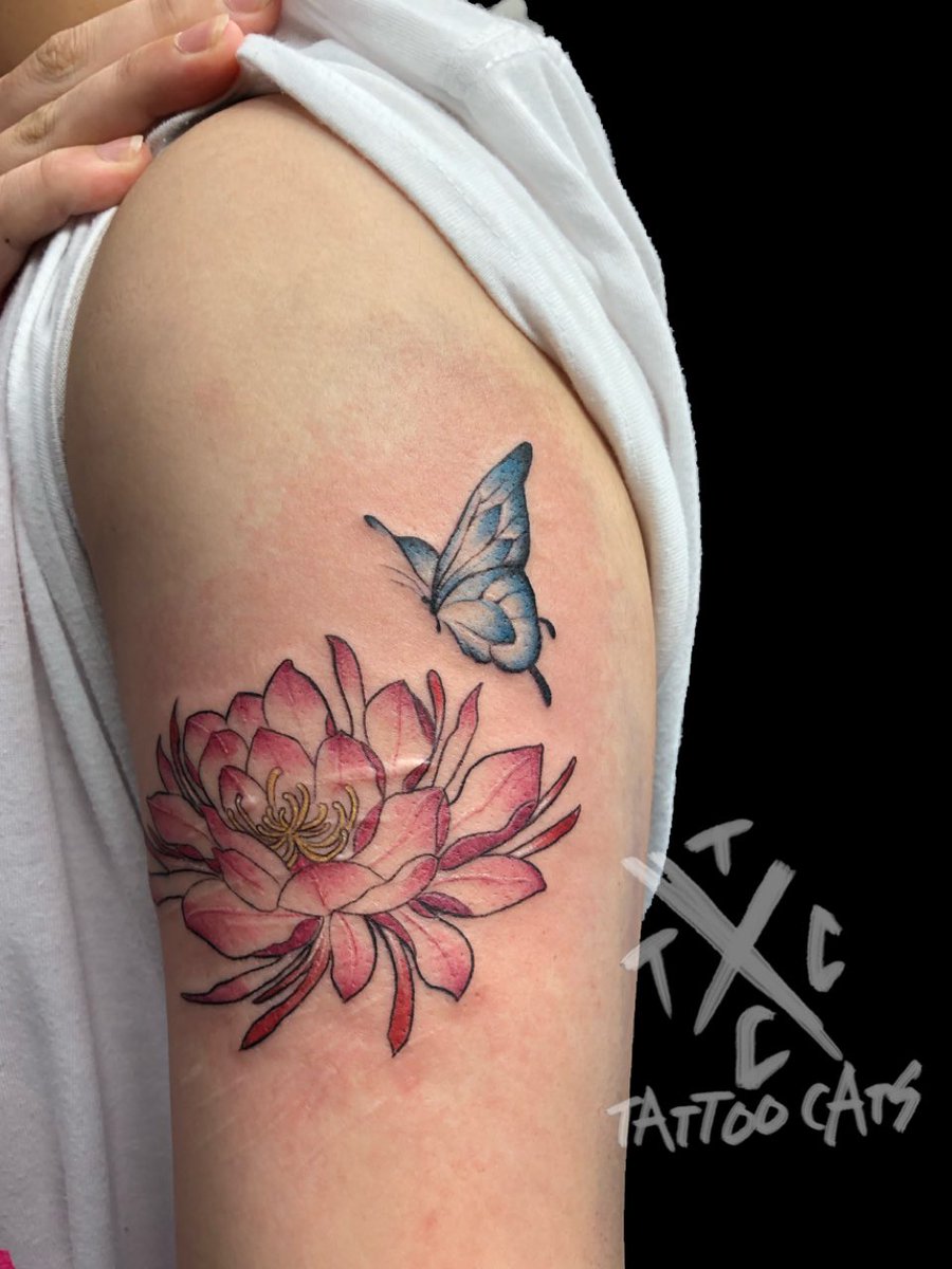 MAink_mio's tweet photo. お疲れ様でした
#蓮 #lotus #蝶 #butterfly #日本 #Japan #長崎 #nagasaki #銅座 #douza #タトゥー #tattoo #タトゥーキャッツ #tattoocats #タトゥースタジオ #tattoostudio #tattooshop #タトゥーショップ #tattooartiste #女彫り師 #アート #art #ink #東京 #tokyo #guestwork https://t.co/6D9jTI2iww