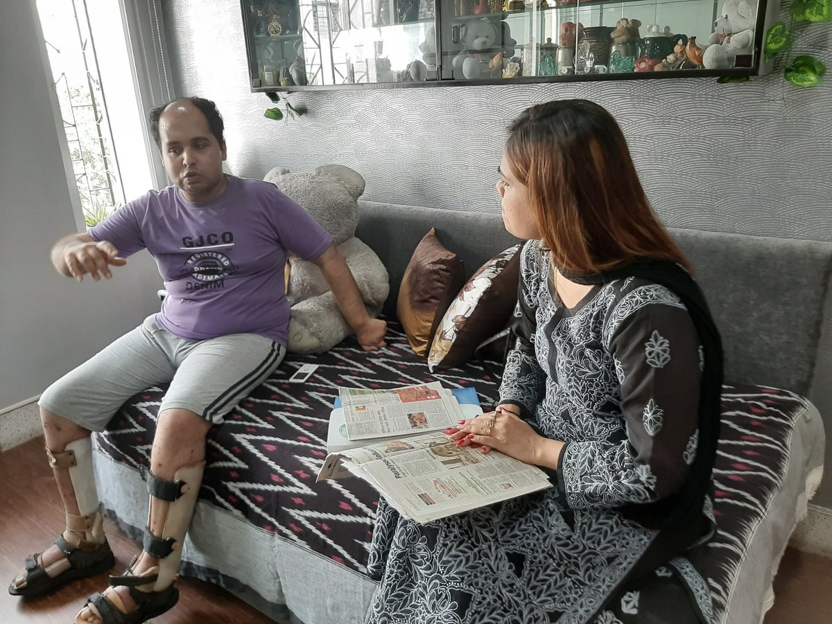 NaziaElahi's tweet photo. Paralyzed engineering student Kolkata boy fights for justice 
He was in coma 2 months 
Why Mamta's police is not taking interest in this case why? https://t.co/ydUBv0ldu8