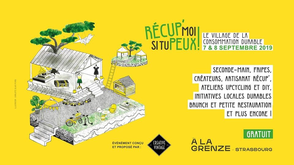 A ne pas louper ! 💛
<a href="/CreativeVintag1/">Creative Vintage</a> a conçu spécialement pour vous, avec <a href="/LaGrenze/">La Grenze</a> le week-end prochain, un moment convivial au milieu de « déchets » comme vous ne les avez sûrement encore jamais vus !  
👉 bit.ly/Récupmoi

#ESS <a href="/strasbourg/">Strasbourg.eu</a> #consommation #durable