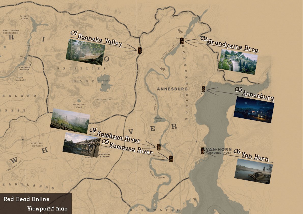 Red Dead Online View Point Map Twitter