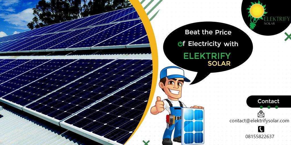 ElektrifyS's tweet photo. We are in the business to provide you clean alternative source of energy at unbeatable charges.
.
.
#elektrifysolar #solarenergysolutions #solarpanelsystem #renewablenergy #solarpanelsystem #abuja #abujabusiness #smallbusiness https://t.co/AMOaQ0pLzk