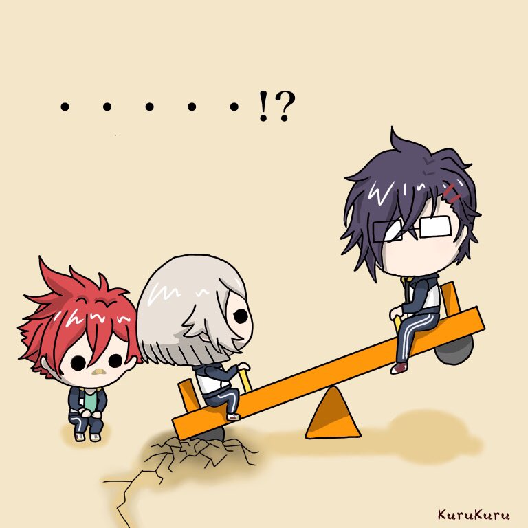 Kurukuru シーソー 刀剣乱舞 イラスト 蛍丸 愛染国俊 明石国行