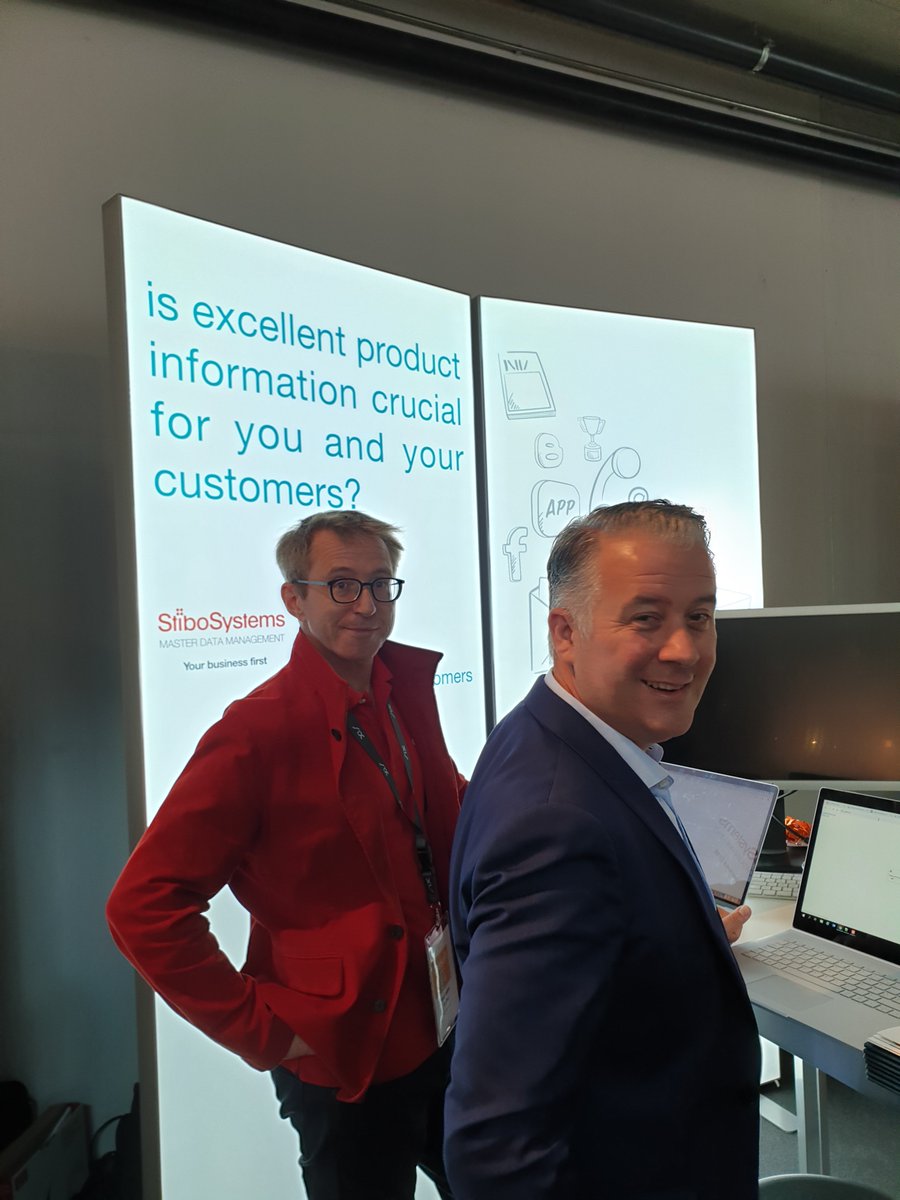 StiboSystems's tweet image. Good morning from stand E4 at the topsoft Fachmesse 2019 in Switzerland. Please don't hesitate to drop by and say hi to us and foryouandyourcustomers.

#topsoft #topsoft2019