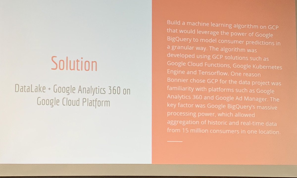TegnerT's tweet photo. Challenge from @bonnier was to consolidate customer data across hundred of website, crm database and digital media sources! ”Key is to make short goals ” - @HoloMarkeD from @IIH_Nordic 
#DataDriven 
#DataStrategyMorningBreif
#DigitalTransformation https://t.co/0i4UK94AQ7