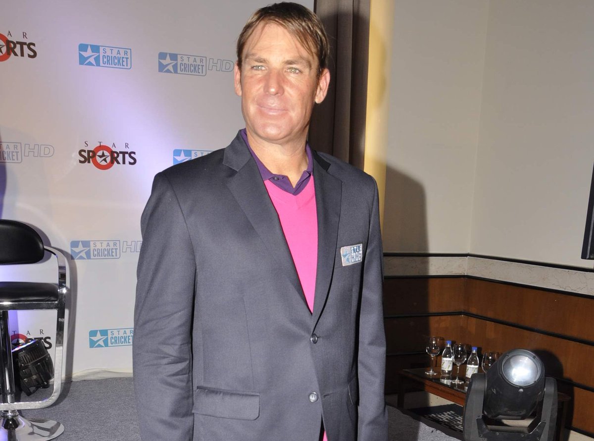 ians_india's tweet photo. Legendary #Australian spinner #ShaneWarne has slammed former #England wicketkeeper #MattPrior for mocking #NathanLyon after a thrilling third #AshesTest which #England managed to win by one wicket at #Headingley.
Photo: IANS https://t.co/gsmQakhCdk