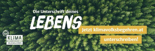 klima_vb's tweet photo. Unterschreibe jetzt das #klimavolksbegehren - denn das ist die Unterschrift deines Lebens!
#machtsendlich https://t.co/SurujcSJ78