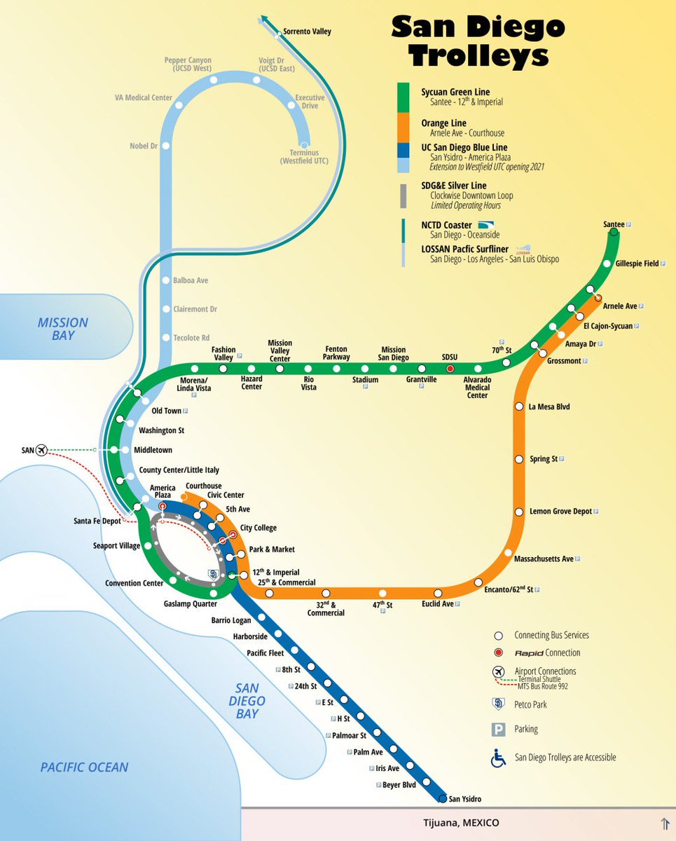 san diego transit map 