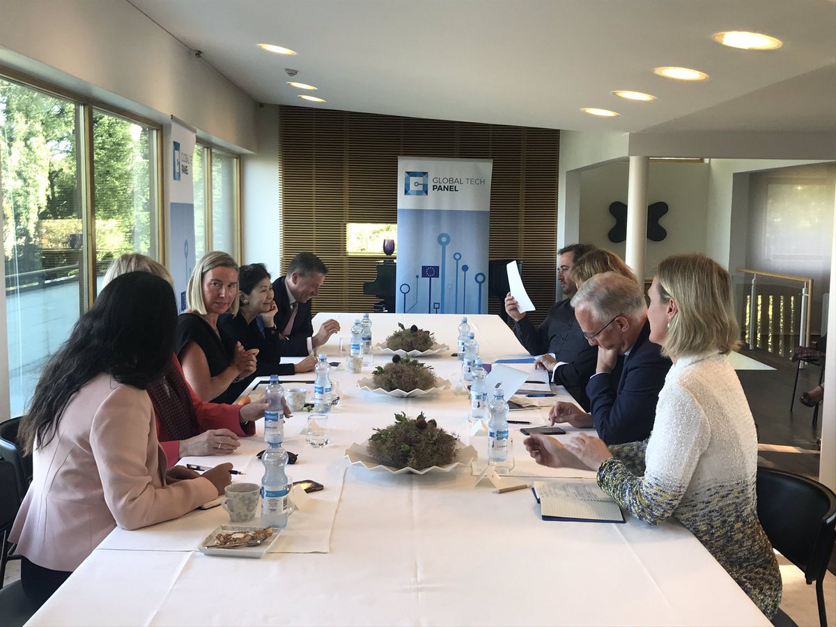 sabellosi's tweet photo. #AI @FedericaMog chairs in Helsinki a new meeting of the #globaltechpanel to discuss #ArtificialIntelligence @rsiilasmaa @TFletcher @CassandraLKelly @smithmegan @amelkarboul @johnedwardfrank Oussama Ammar @daedalium Solina Chau @HelgaSchmid_EU https://t.co/3XmvuIHytj
